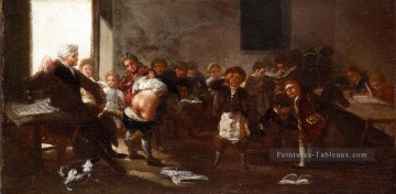 La scène scolaire Francisco de Goya Peinture à l'huile